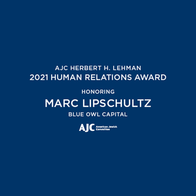 AJC's 2021 Herbert H. Lehman Event Honoring Marc Lipschultz