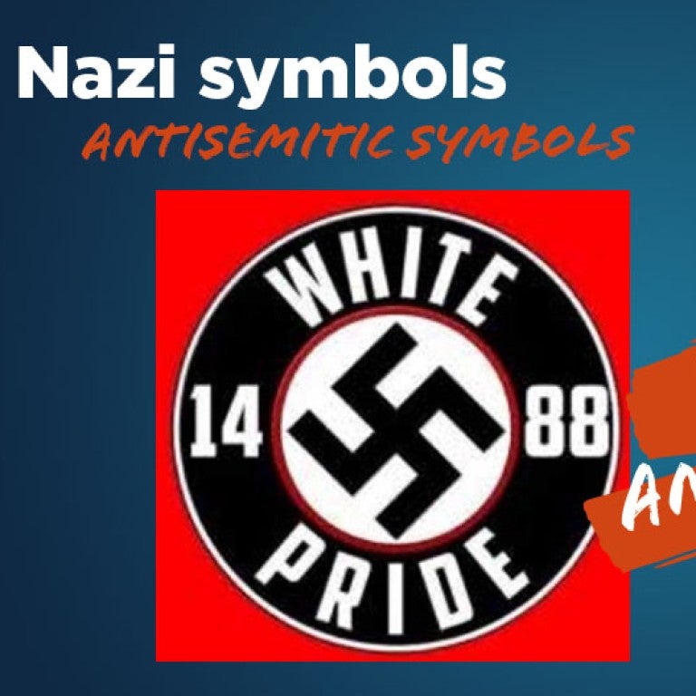 A symbol of “white pride” including the Nazi swastika and “14/88.”