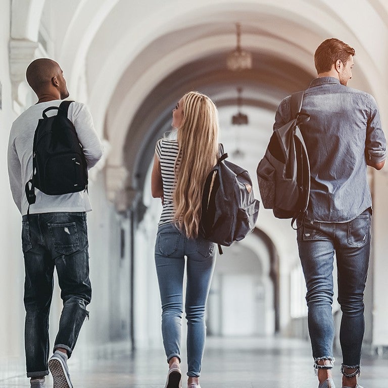 Students on campus